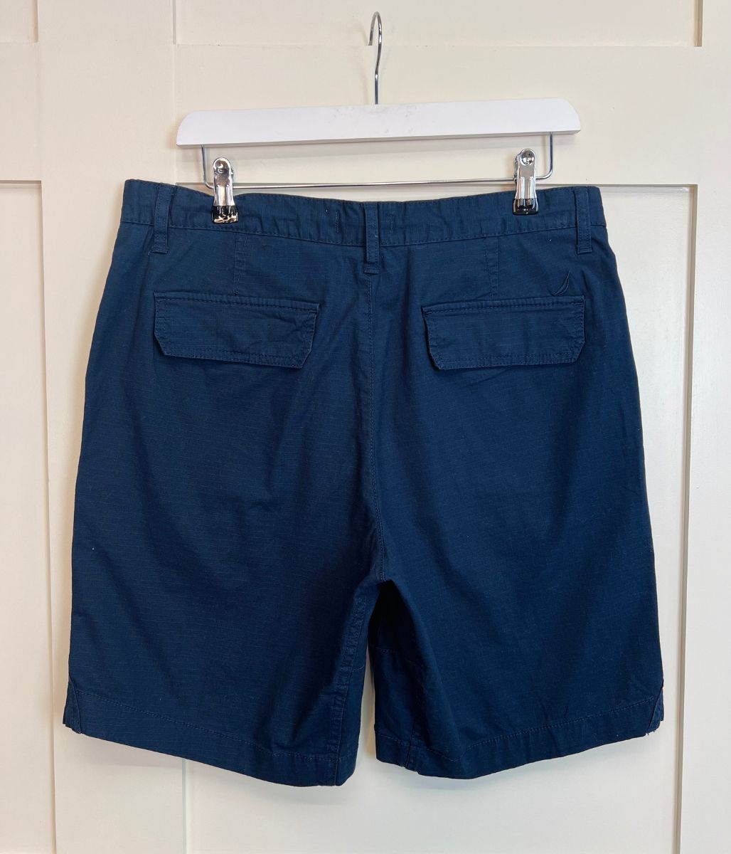Mens Navy Nautica Cargo Shorts