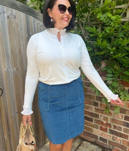 Ivory Frill Townsend Blouse