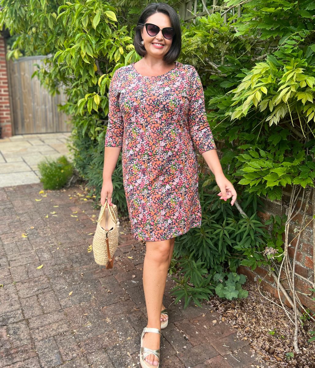 Shafika Ditsy Jersey Tunic Dress