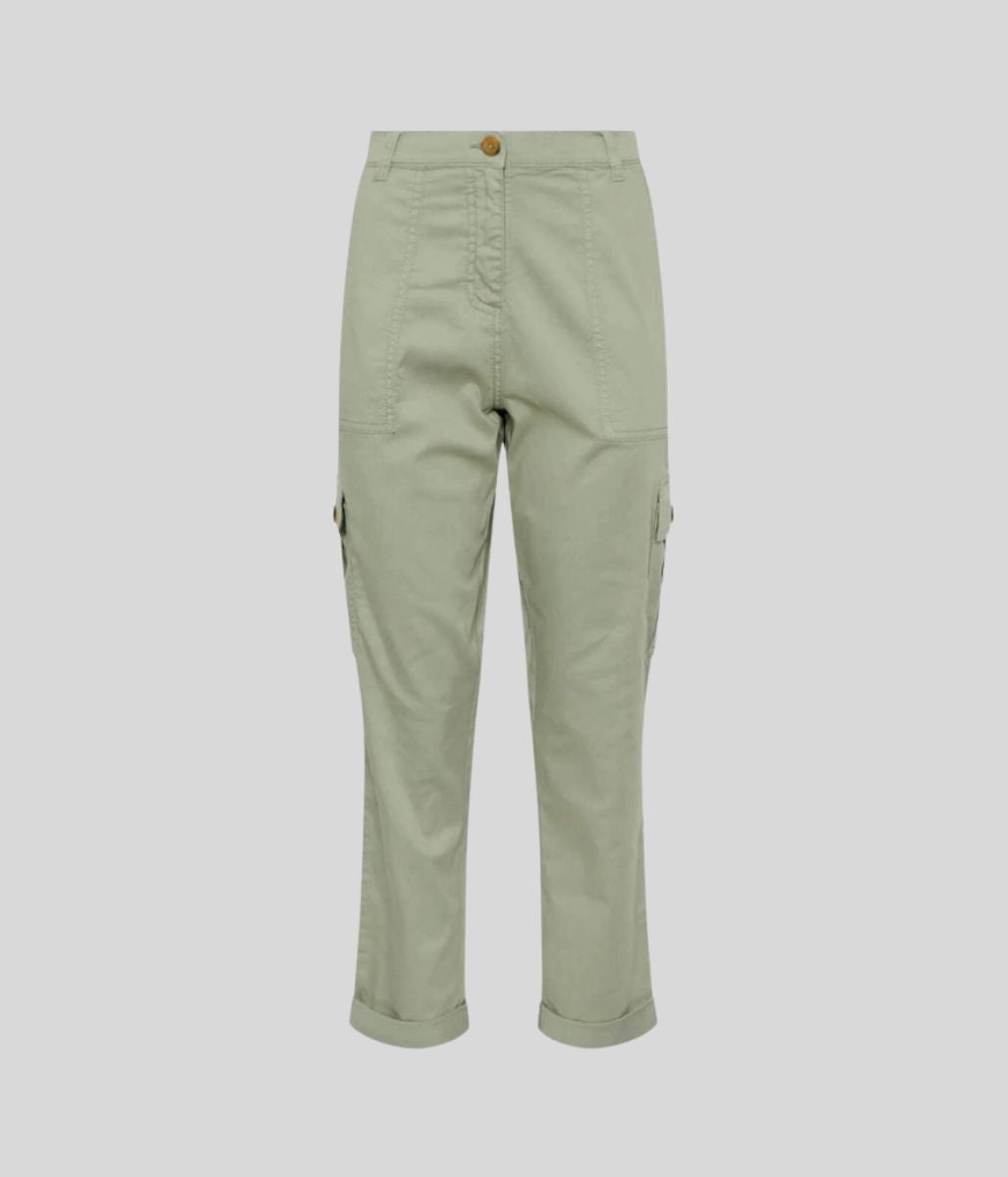 Sage Green Cargo Pocket Trousers