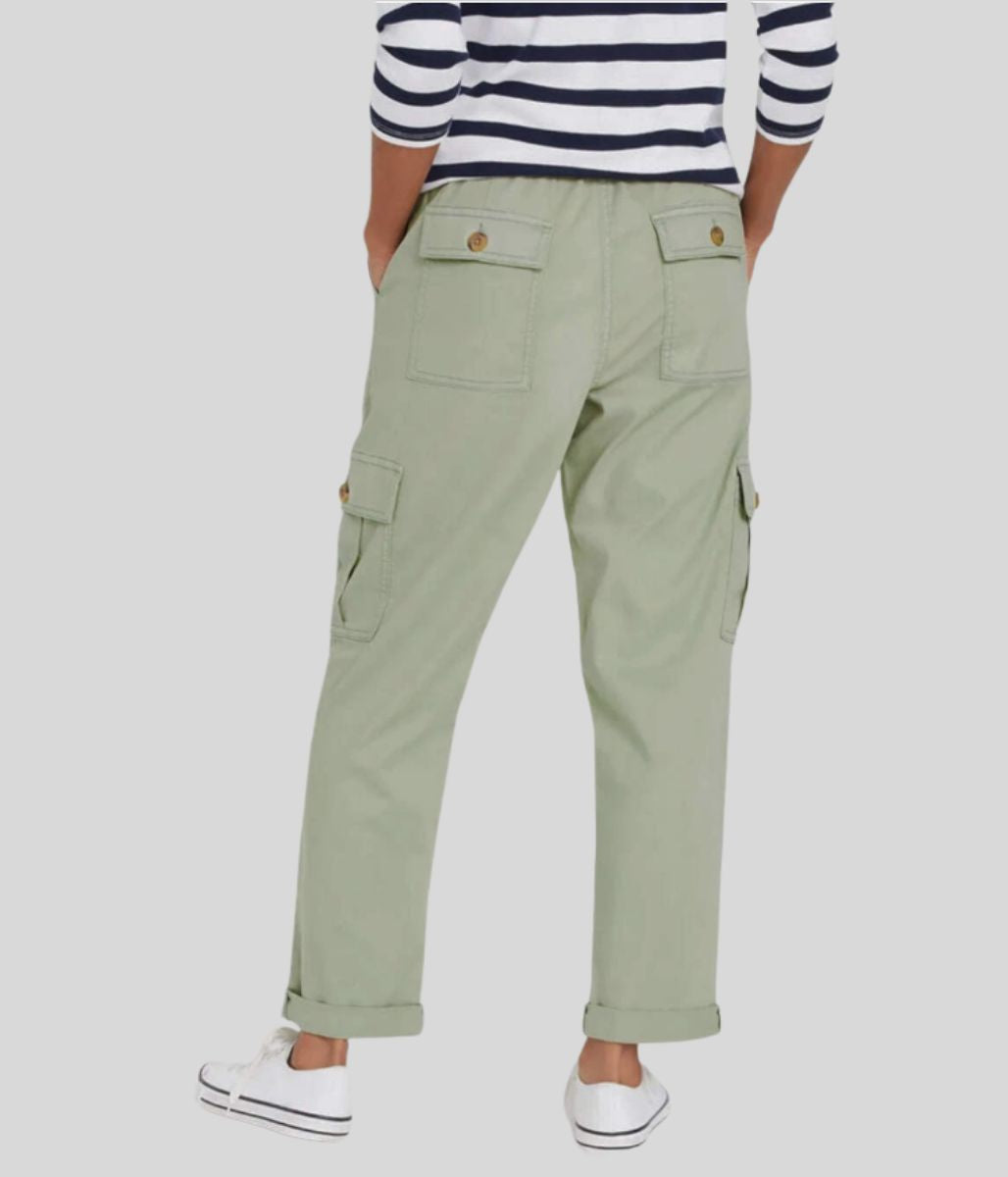 Sage Green Cargo Pocket Trousers