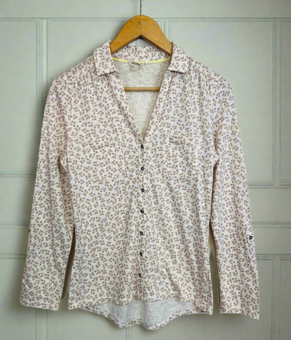Natural Sprig Print Annie Jersey Shirt