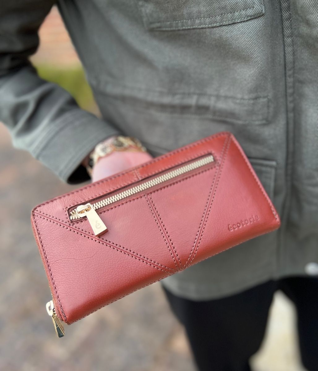 Brown Ecotorie Premium Leather Boxed Purse