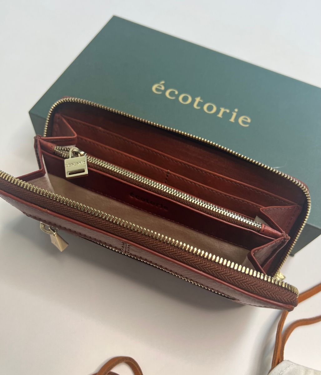 Brown Ecotorie Premium Leather Boxed Purse