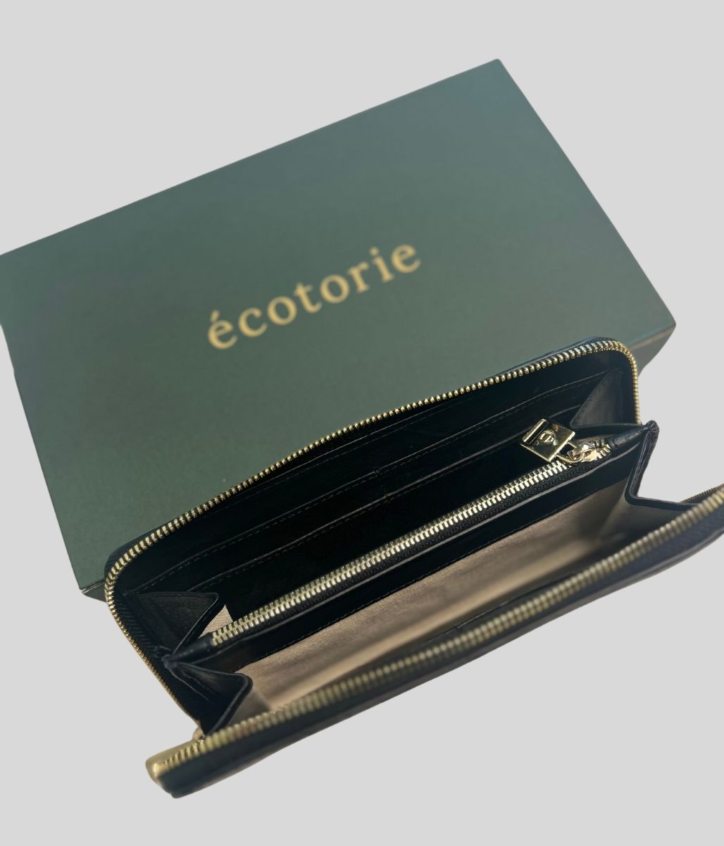 Black Ecotorie Premium Leather Boxed Purse