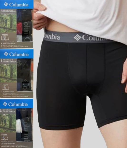 Men's 3 Pack Performance Stretch Boxer Shorts