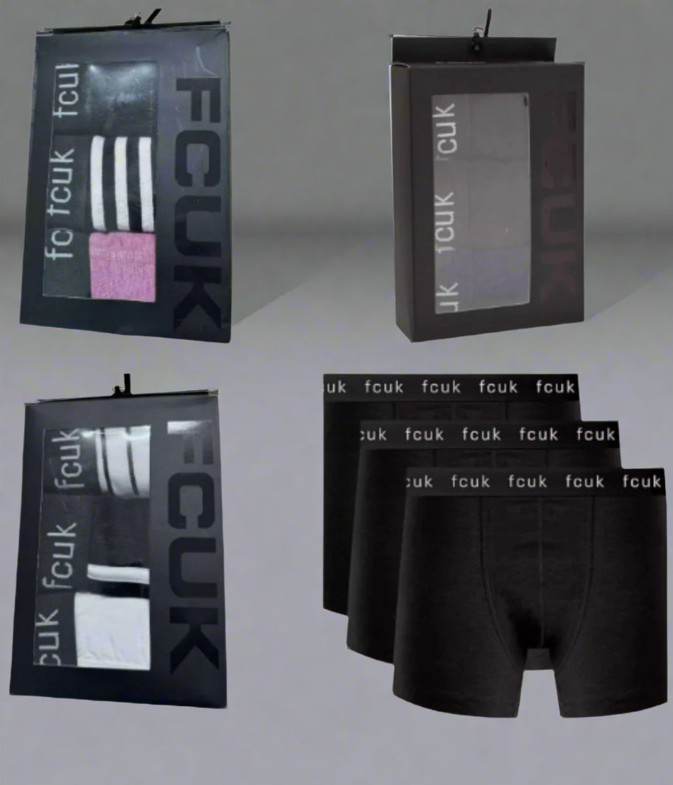 Men's Branded Boxer Shorts 3 Pack