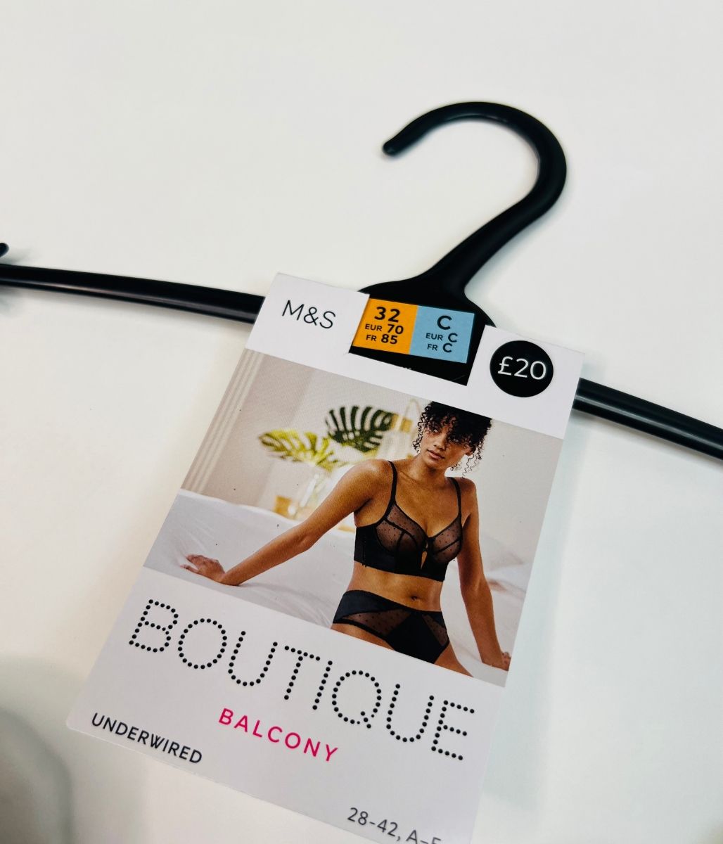 Black Boutique Balcony Bra