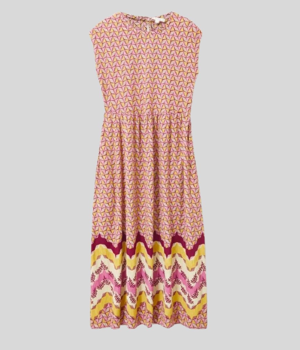 Addison Geo Print Midi Dress