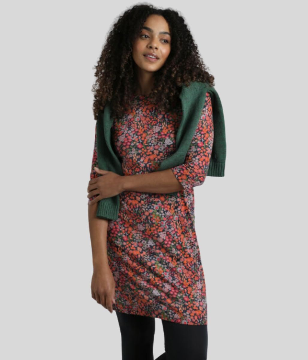Shafika Ditsy Jersey Tunic Dress