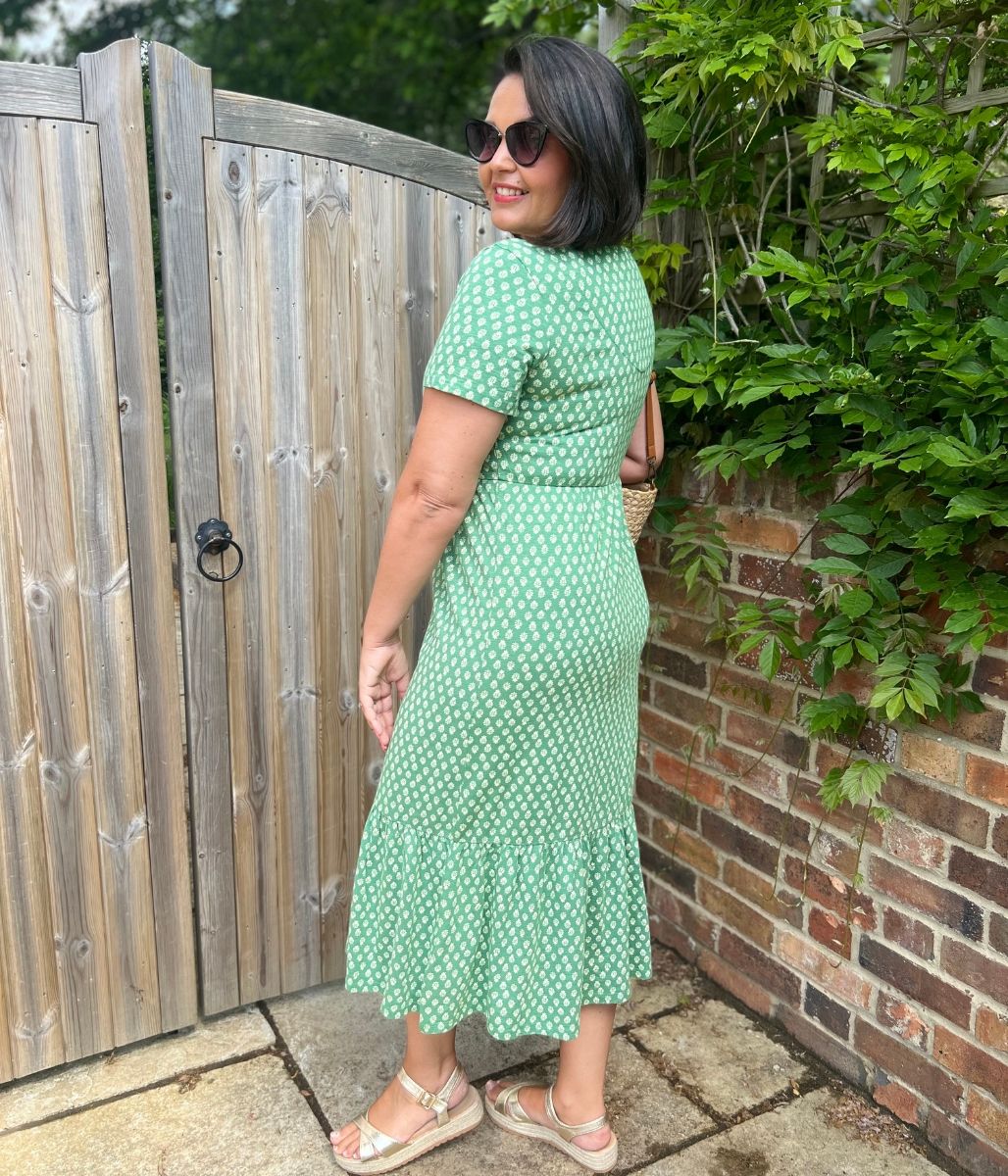 Green Emily Cotton Jersey Dress