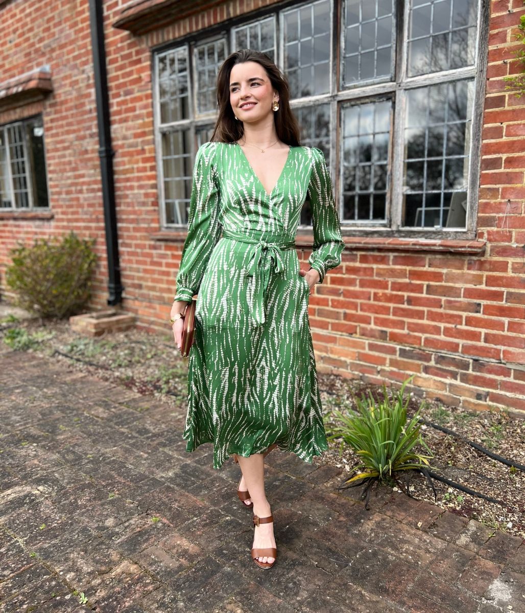 Green Lucia Midi Dress
