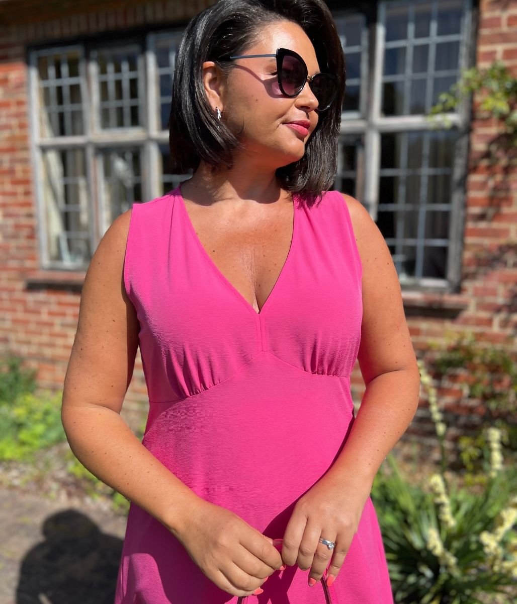 Pink Brionie Midi Dress