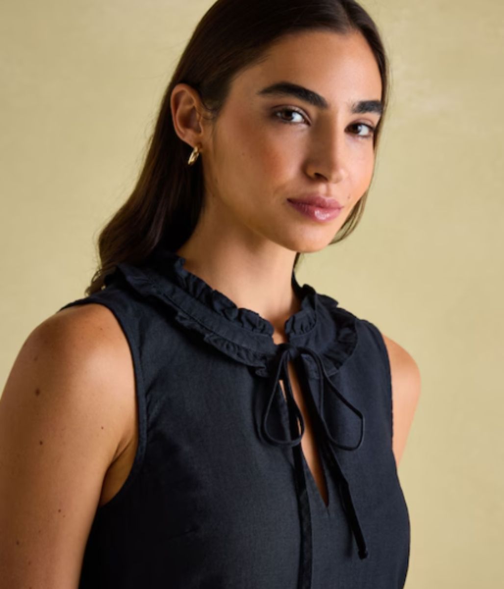 Navy Ophelia Sleeveless Tiered Dress