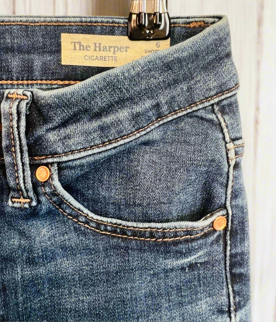 Blue Harper Ankle Grazer Jean