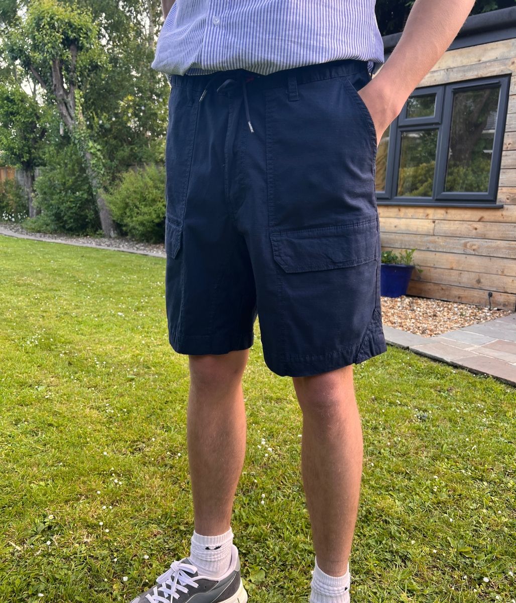 Mens Navy Nautica Cargo Shorts