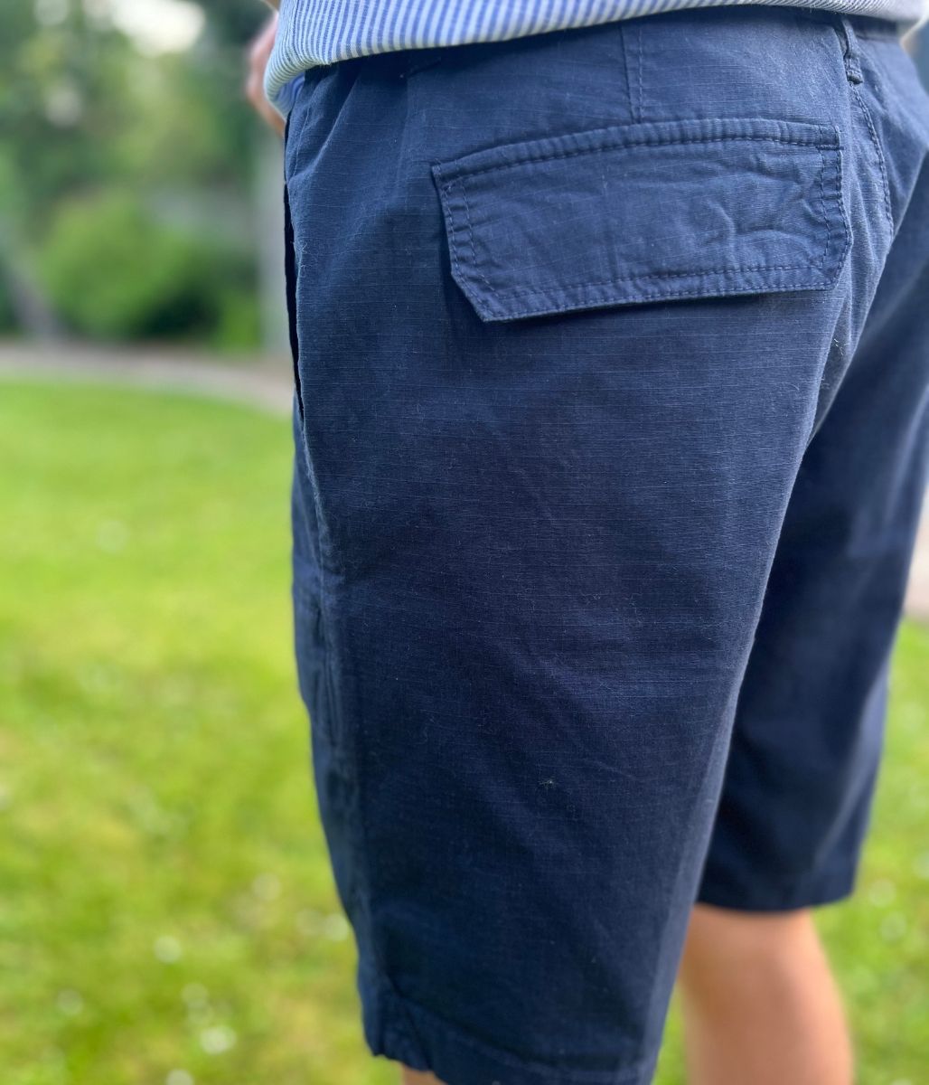 Mens Navy Nautica Cargo Shorts