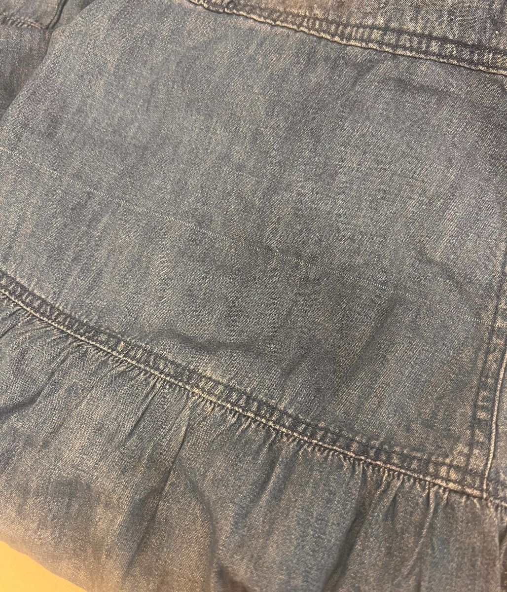 Denim Tiered Midi Skirt - Seconds