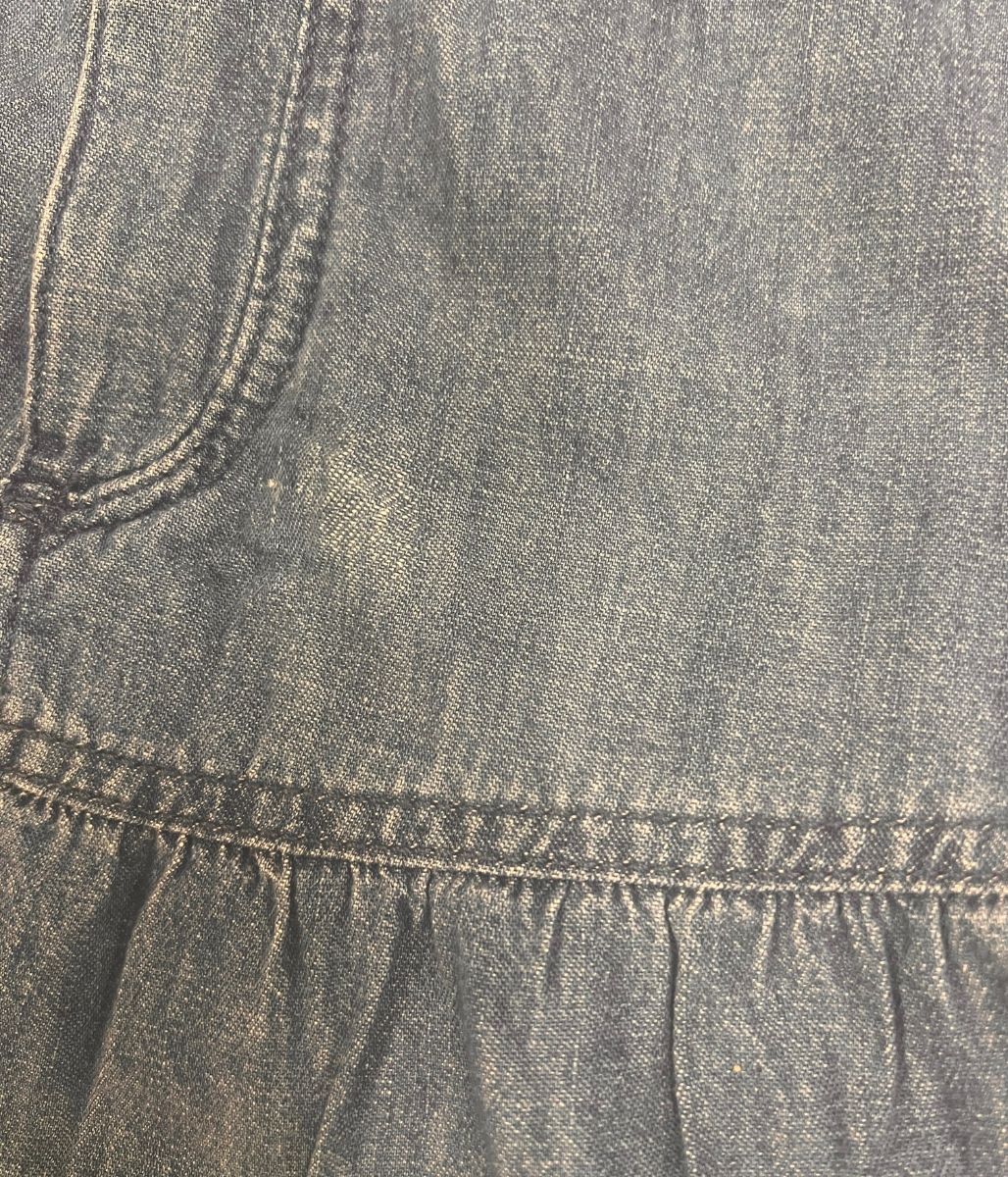 Denim Tiered Midi Skirt - Seconds