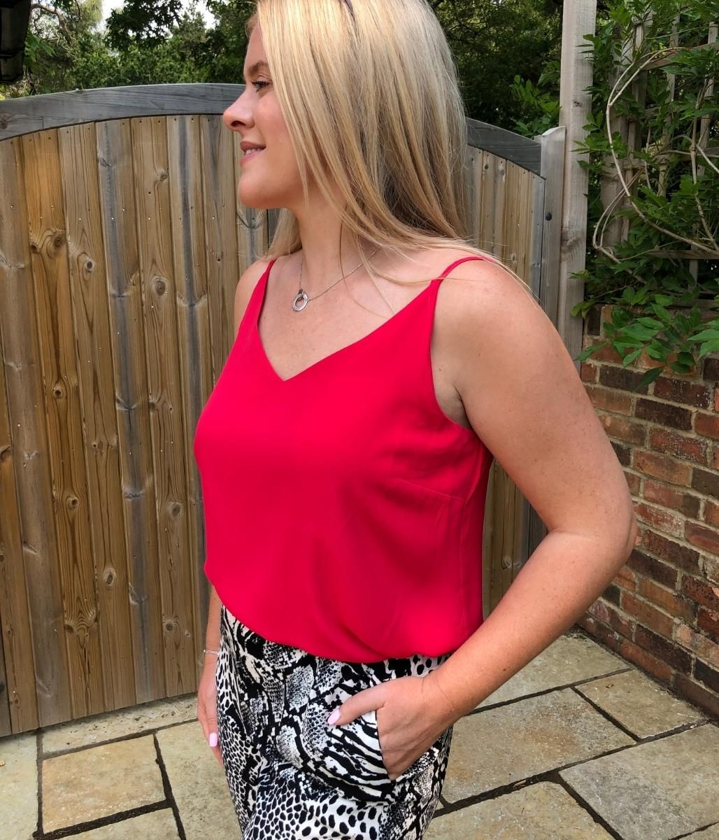 Raspberry Cami Top