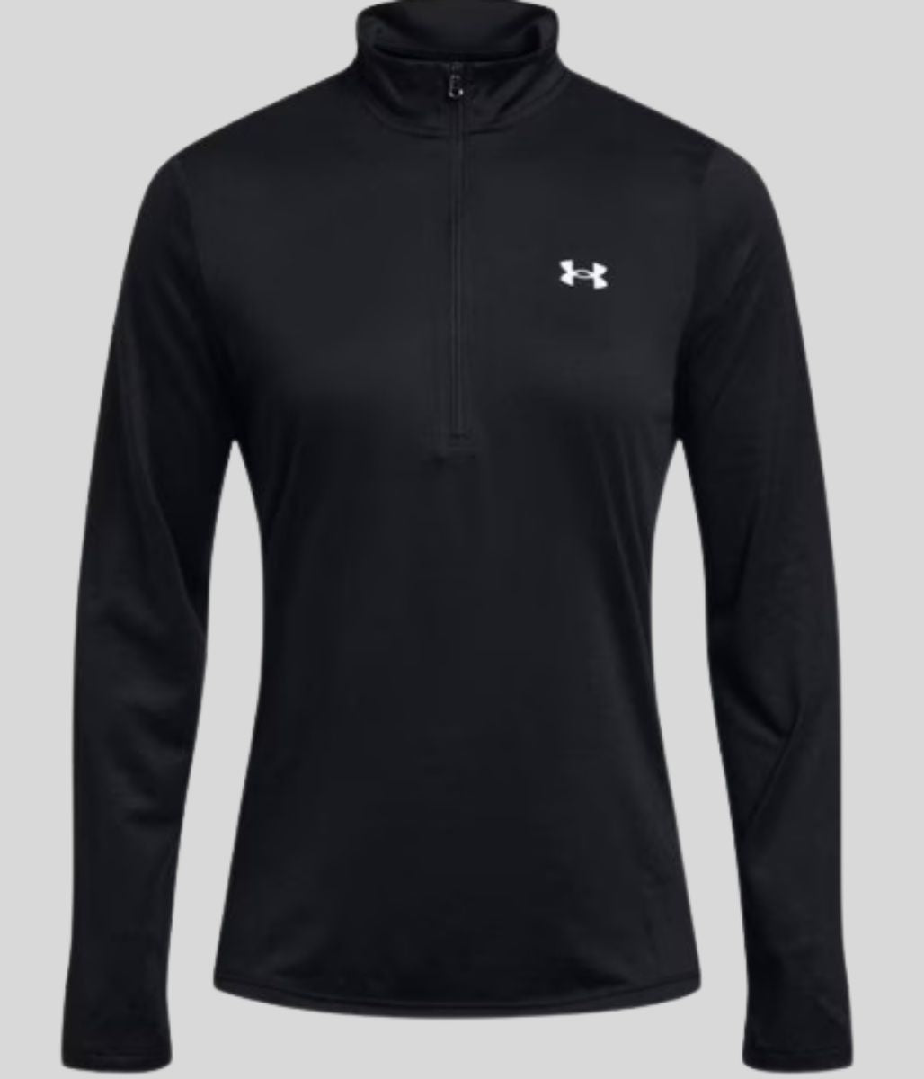 Black 1/2 Zip Tech Top