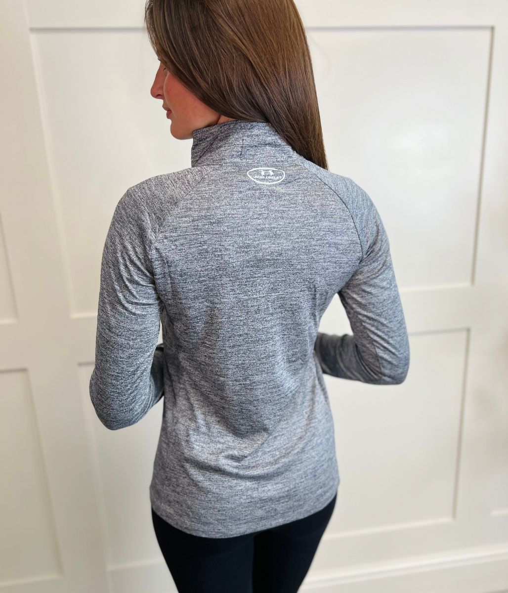 Grey Under Armour 1/2 Zip Tech Top