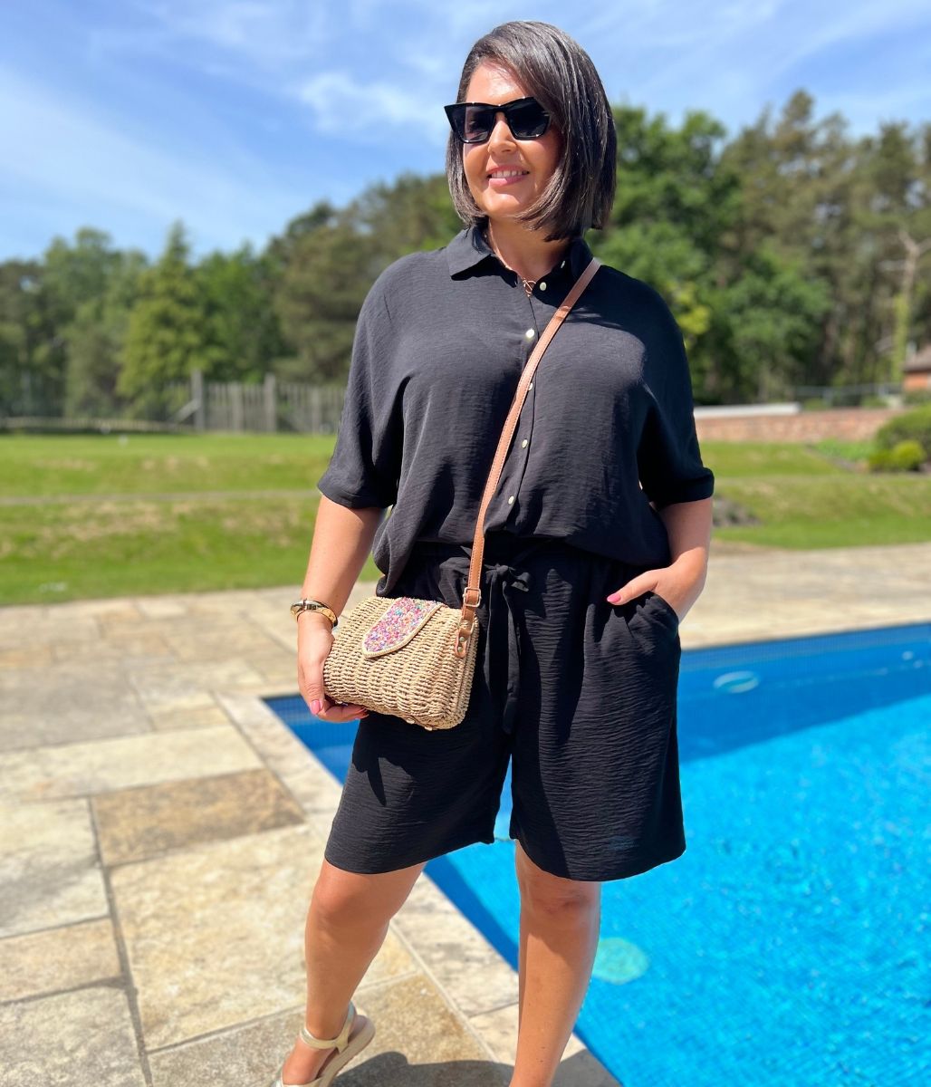 Black Relaxed Shorts