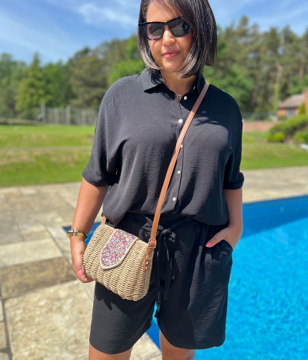 Black Relaxed Shorts