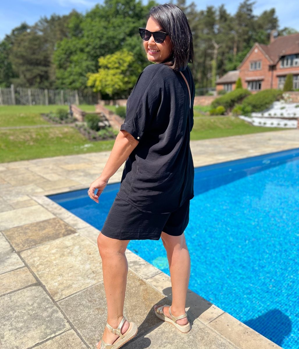 Black Relaxed Shorts