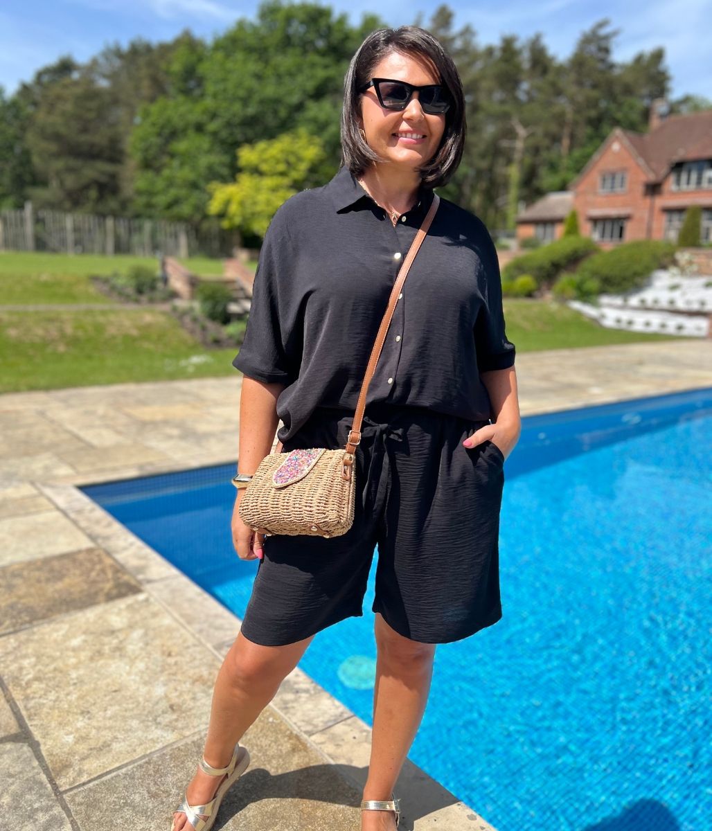 Black Relaxed Shorts