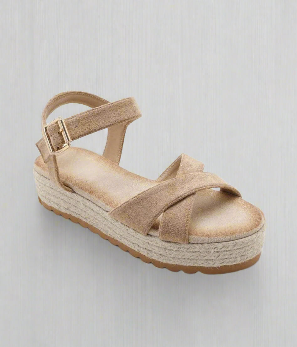 Beige Espadrille Sandals