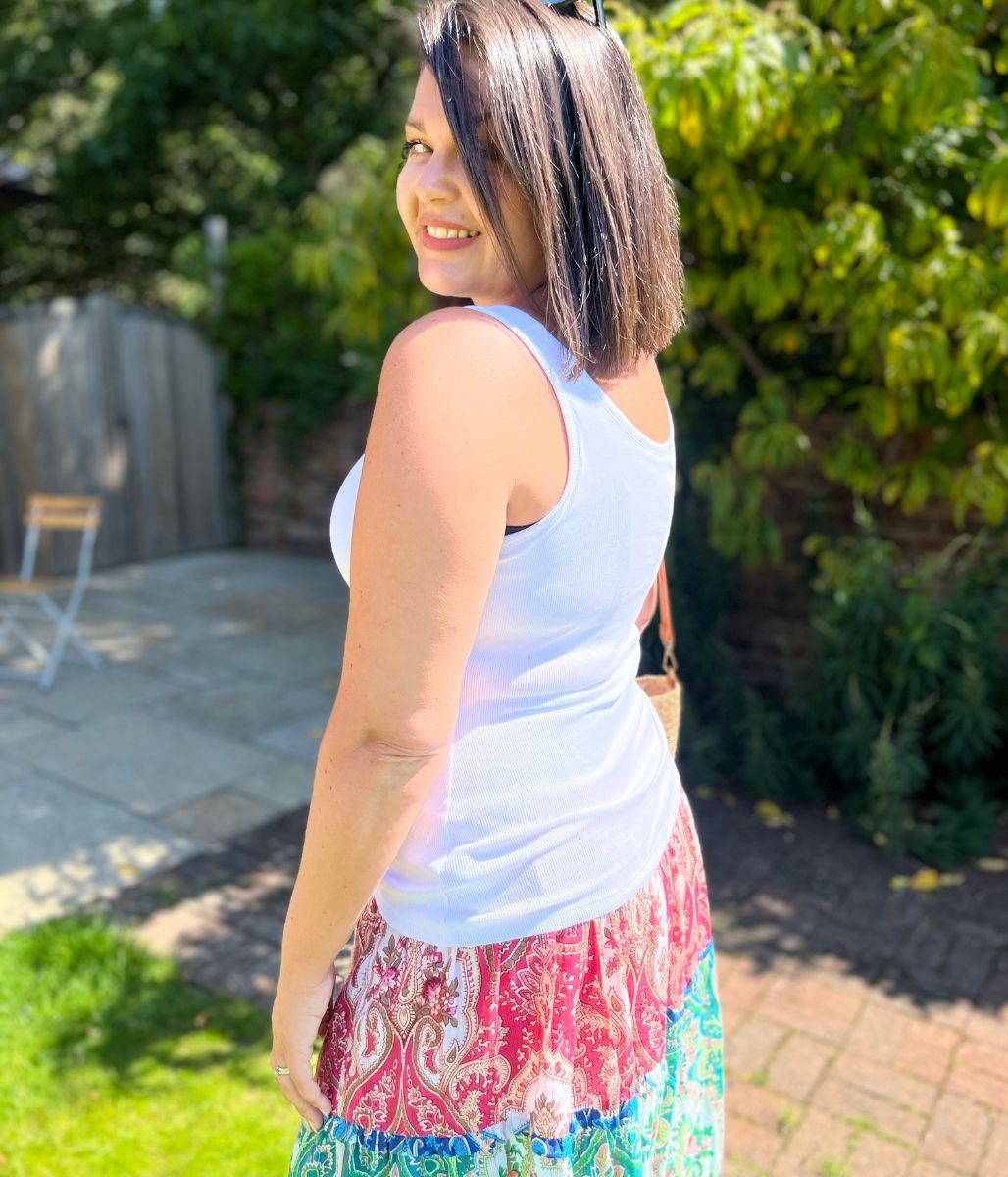 White Cotton Rich Secret Support Vest Top