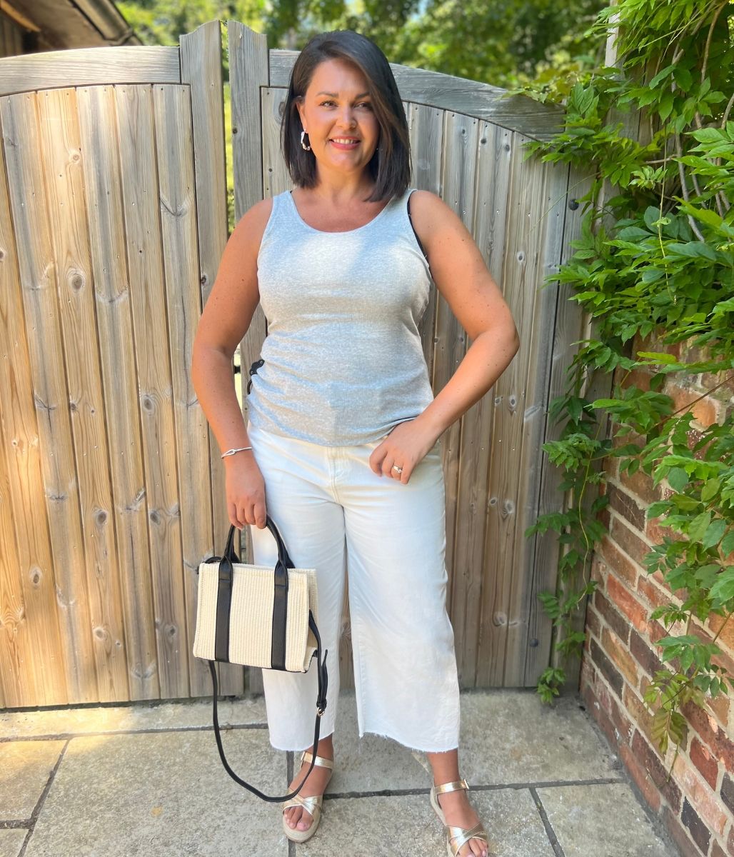 Grey Cotton Rich Secret Support Vest Top