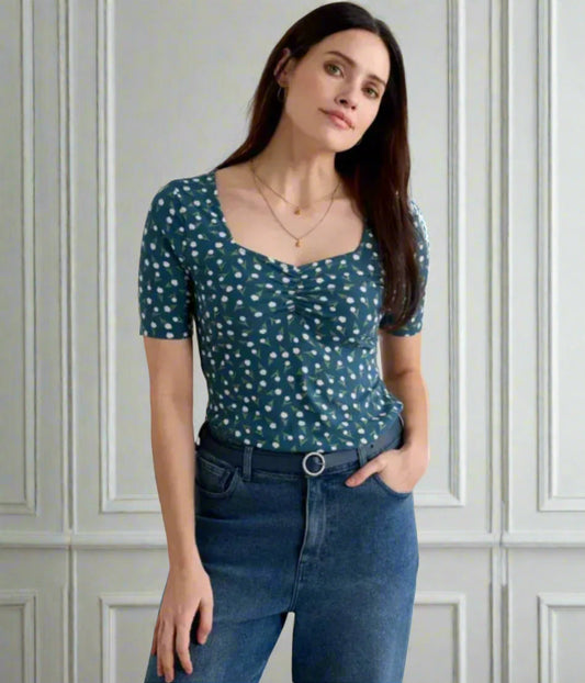 Ex Seasalt Gentle Wave Ditsy Top
