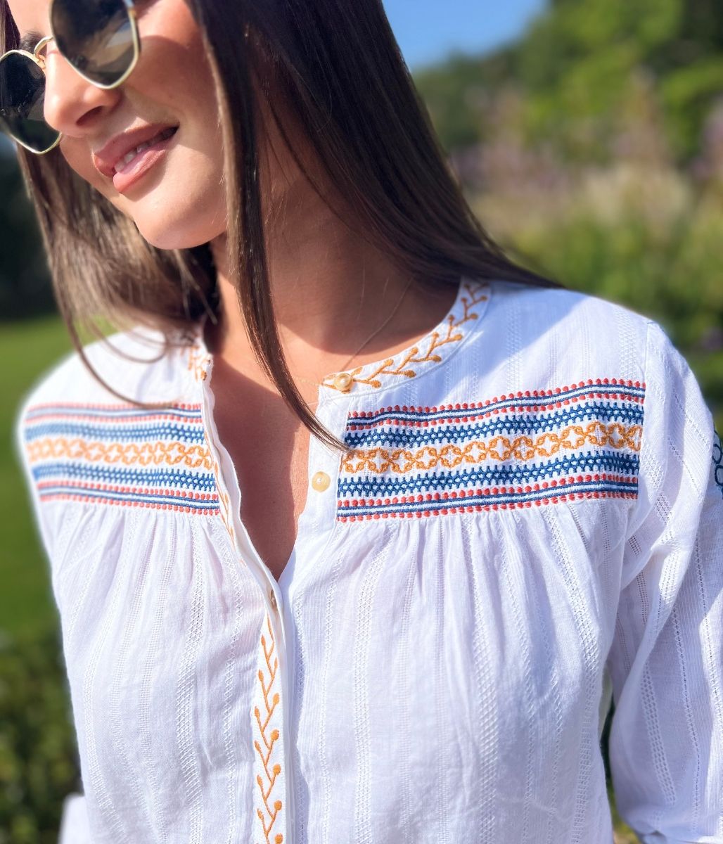 Brakeburn Embroidered Cove Blouse
