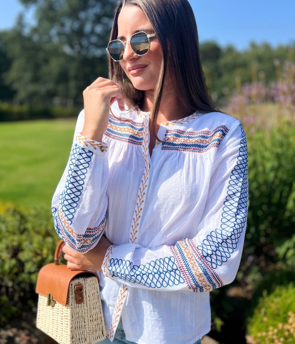Brakeburn Embroidered Cove Blouse