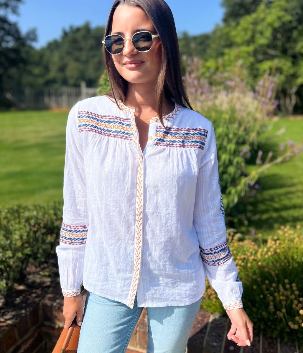 Brakeburn Embroidered Cove Blouse