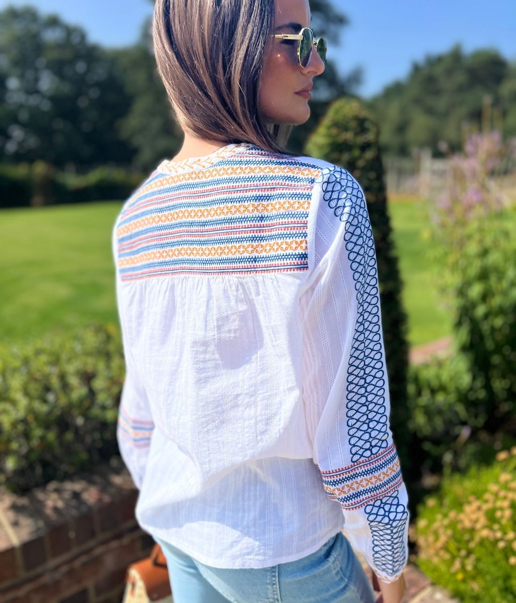 Brakeburn Embroidered Cove Blouse