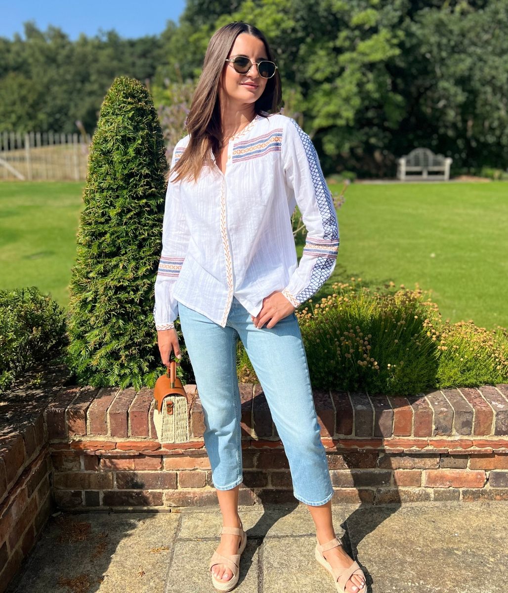 Brakeburn Embroidered Cove Blouse