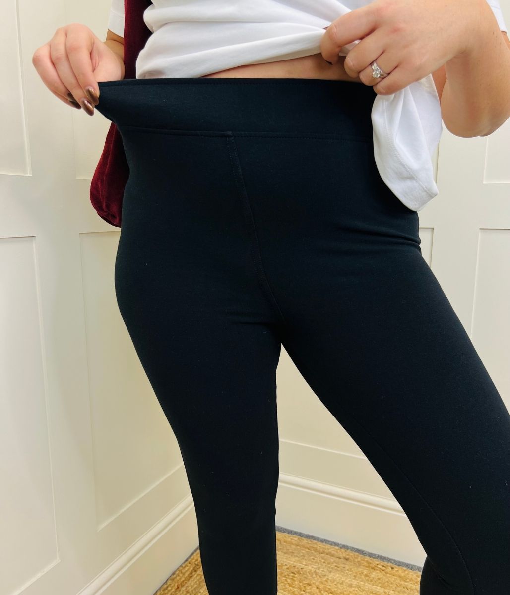 Black Ponte Jeggings