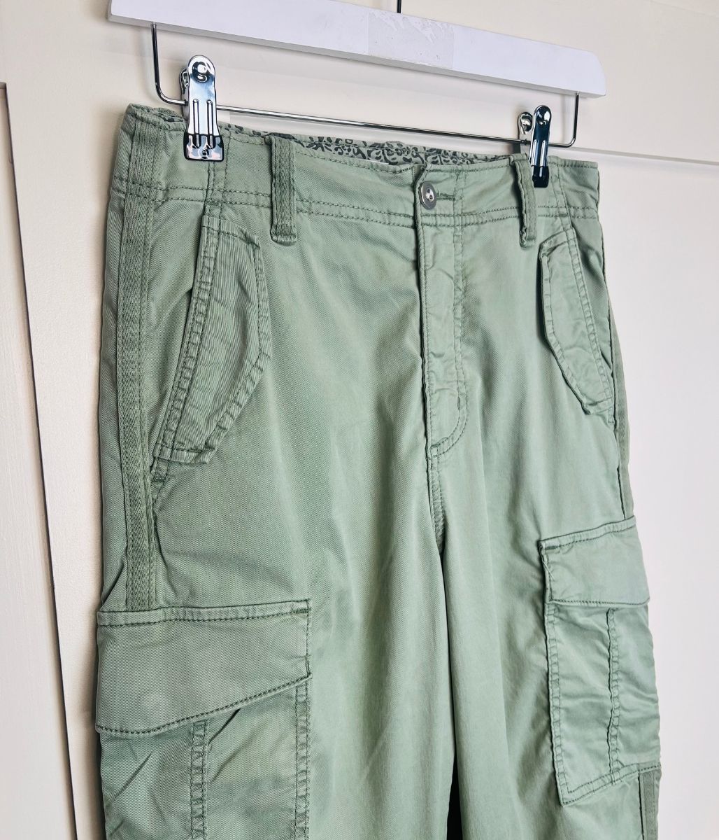 Sage Lyocell Rich Cargo Trousers