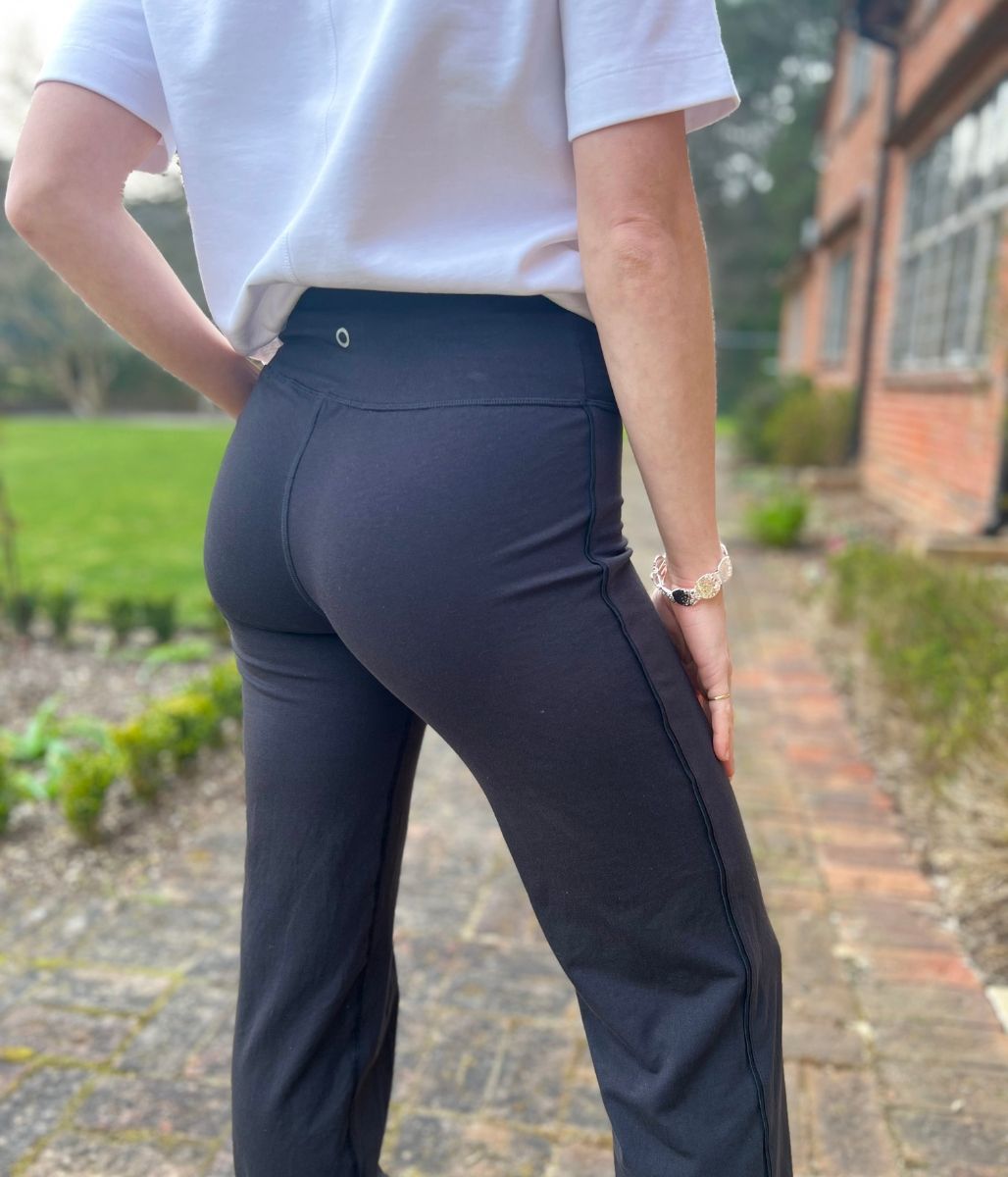 Black Cotton Rich Straight Leg Joggers