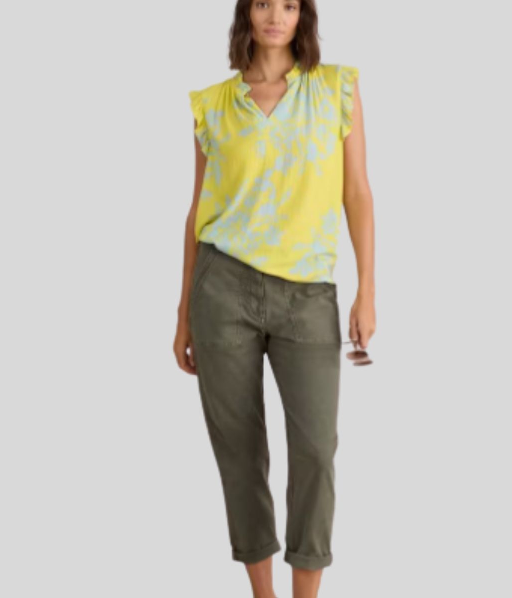 Khaki Twister Chino Trousers