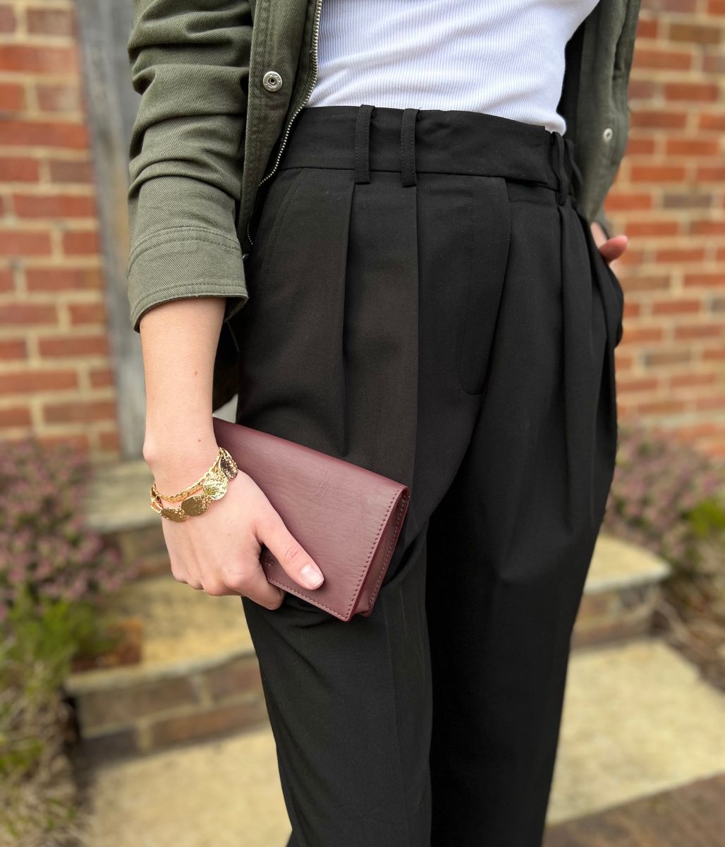 Black Tailored Wide Leg Trousers