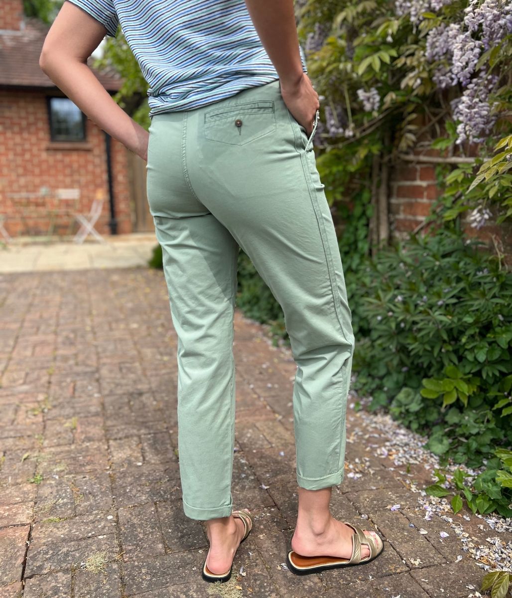 Khaki Cotton Rich Slim Fit Chino Trousers