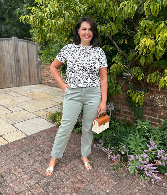 Khaki Cotton Rich Slim Fit Chino Trousers