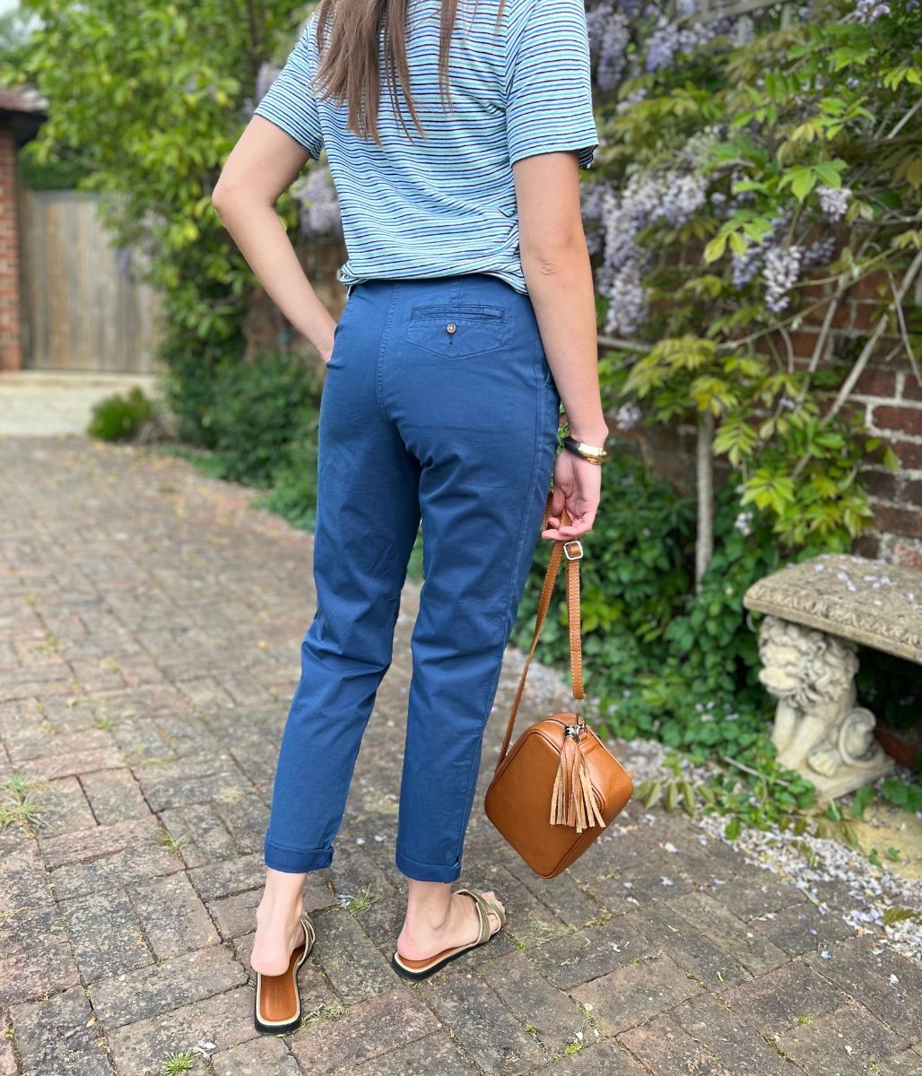 Navy Cotton Rich Slim Fit Chino Trousers