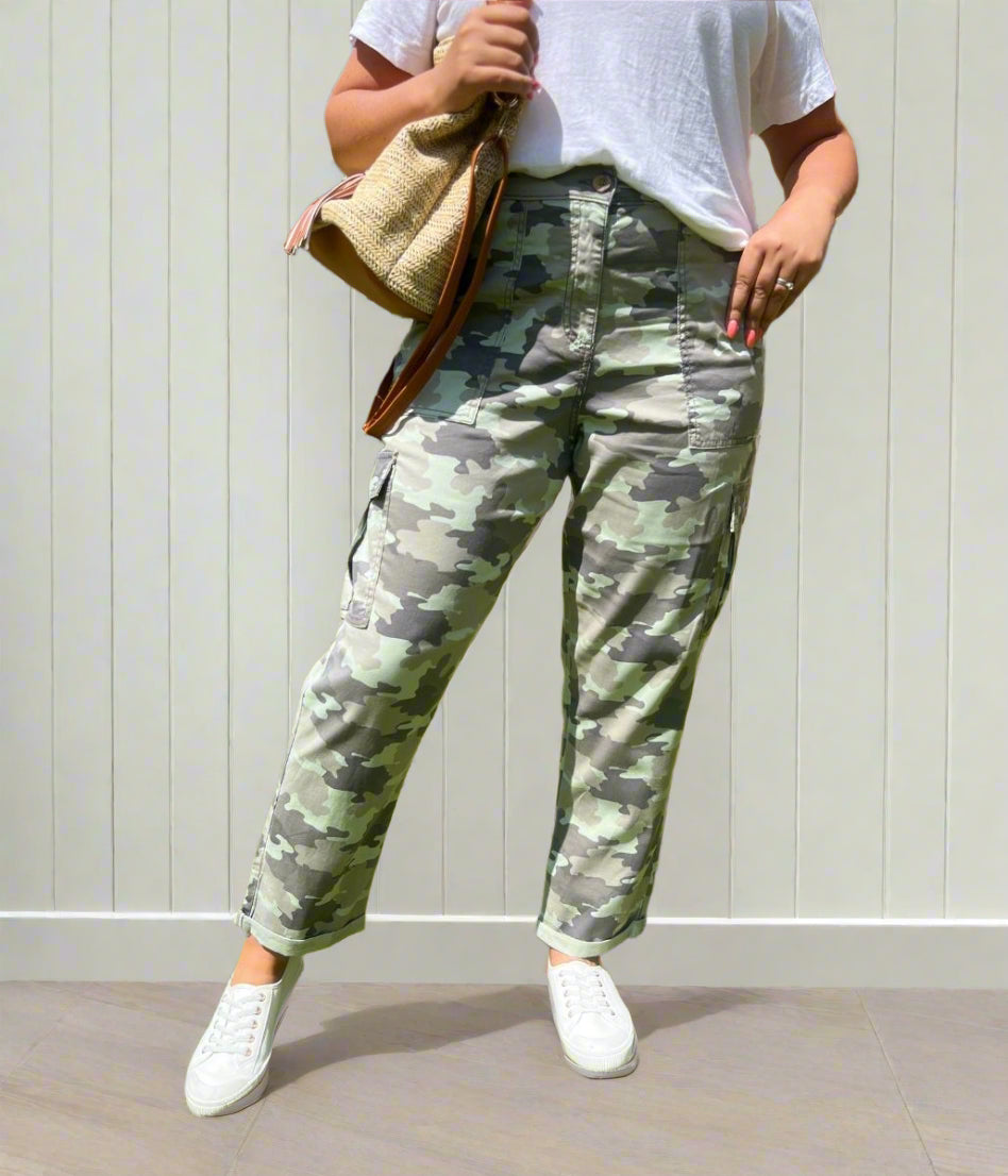 Camo Cargo Pocket Trousers