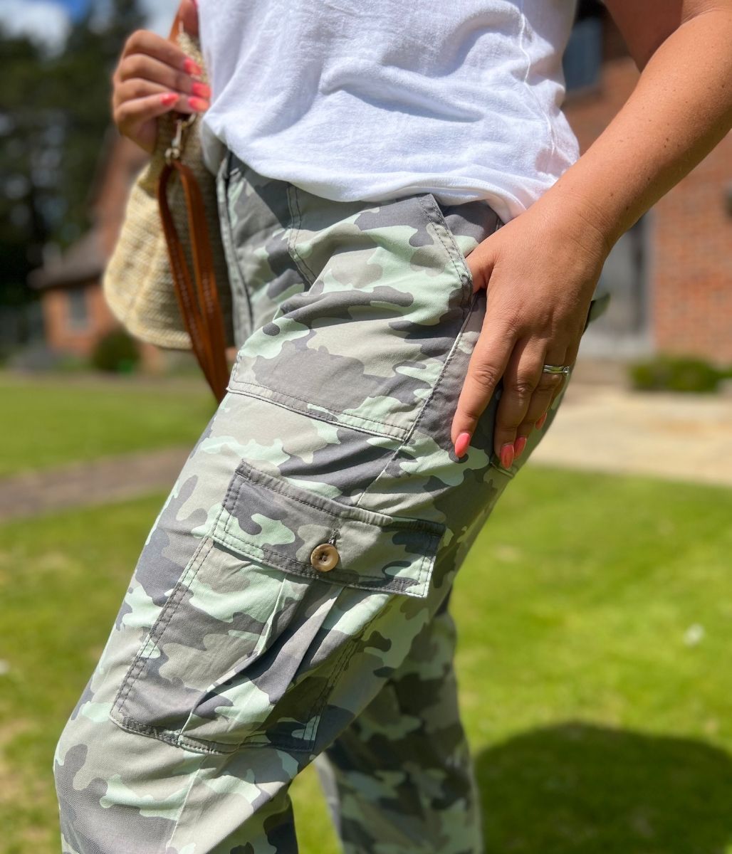 Camo Cargo Pocket Trousers