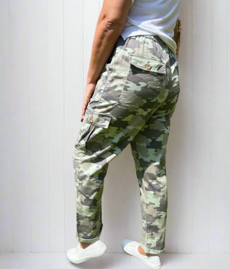 Camo Cargo Pocket Trousers